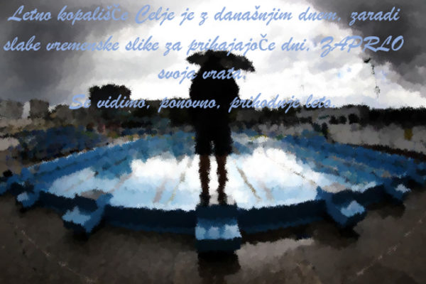 Letno kopališče Celje zaprlo svoja vrata