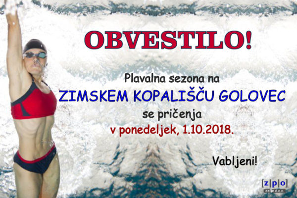 Kmalu bomo spet plavali na Zimskem kopališču Golovec