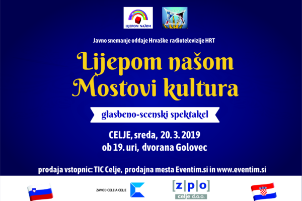Javno snemanje glasbeno-scenskega spektakla v Celju. <u>Več</u>