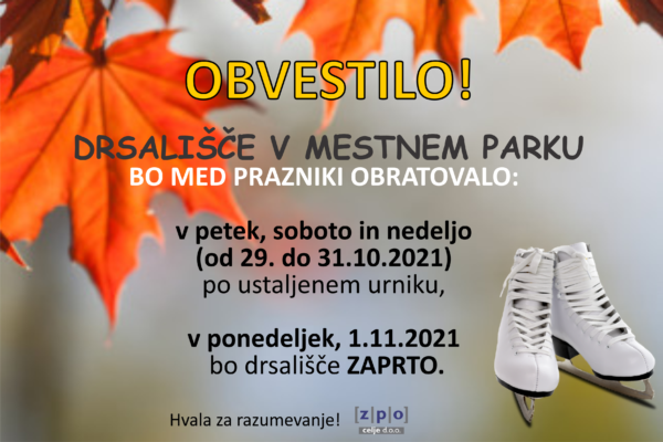Ljubitelji drsanja pozor…