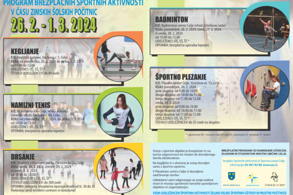 Zimske počitnice so pred vrati…