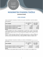 Nogometni stadion Z´Dežele – najem in dodatne storitve