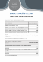 Zimsko kopališče Golovec – rekreacija