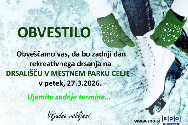 Izkoristite zadnje termine drsanja ⛸️❄️